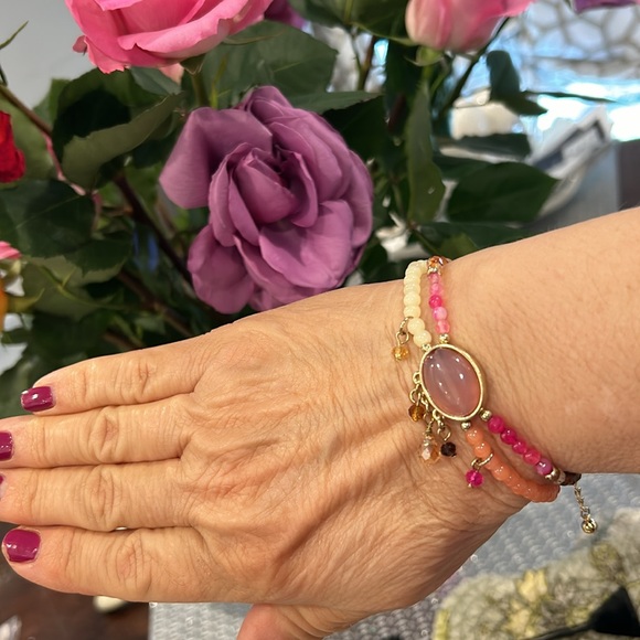 Semi Precious Beads and Crystal Bracelet-Boutique - Picture 6 of 6